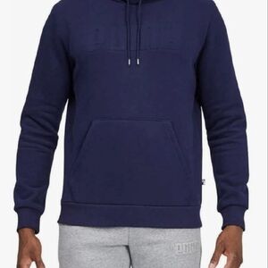 Puma Men's Midweight Modern Basics V2 Fleece Navy Blue Hoodie Size L Used $59.95